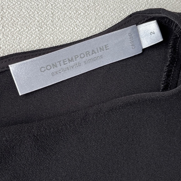 Simons (2) Contemporaine sleeveless dress with asymmetrical panels, BNWOT. - Picture 2 of 15